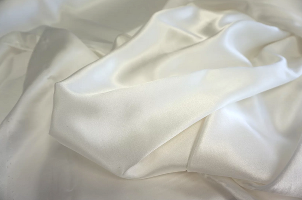 LAST PIECE: 1.65 MT Italian Silk Satin, Ivory