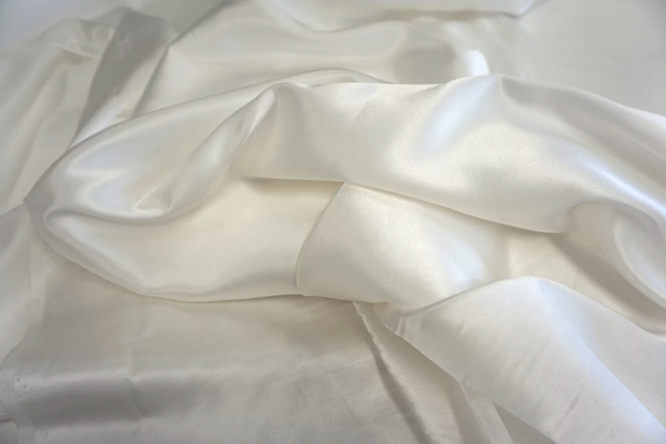 LAST PIECE: 1.65 MT Italian Silk Satin, Ivory