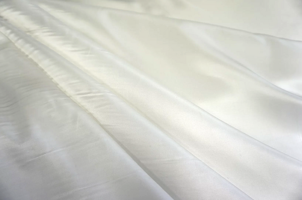 LAST PIECE: 1.65 MT Italian Silk Satin, Ivory