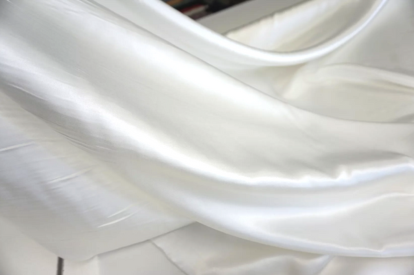 LAST PIECE: 1.65 MT Italian Silk Satin, Ivory