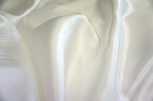 LAST PIECE: 1.65 MT Italian Silk Satin, Ivory