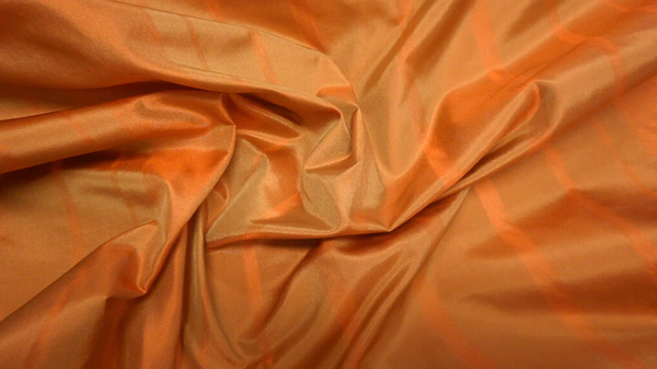 Stripe Silk Shot Taffeta, Terracotta