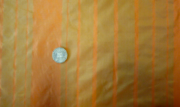 Stripe Silk Shot Taffeta, Terracotta