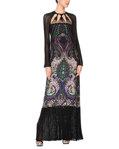 PANEL- Purple Paisley Print on Satin Backed Crepe