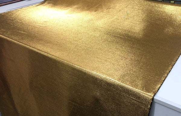 Pure Gold, Silk Blend Lamè Twill Suiting