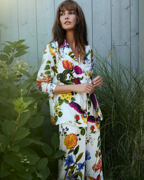 PANEL-  Florals, With Love Print on Silk Twill