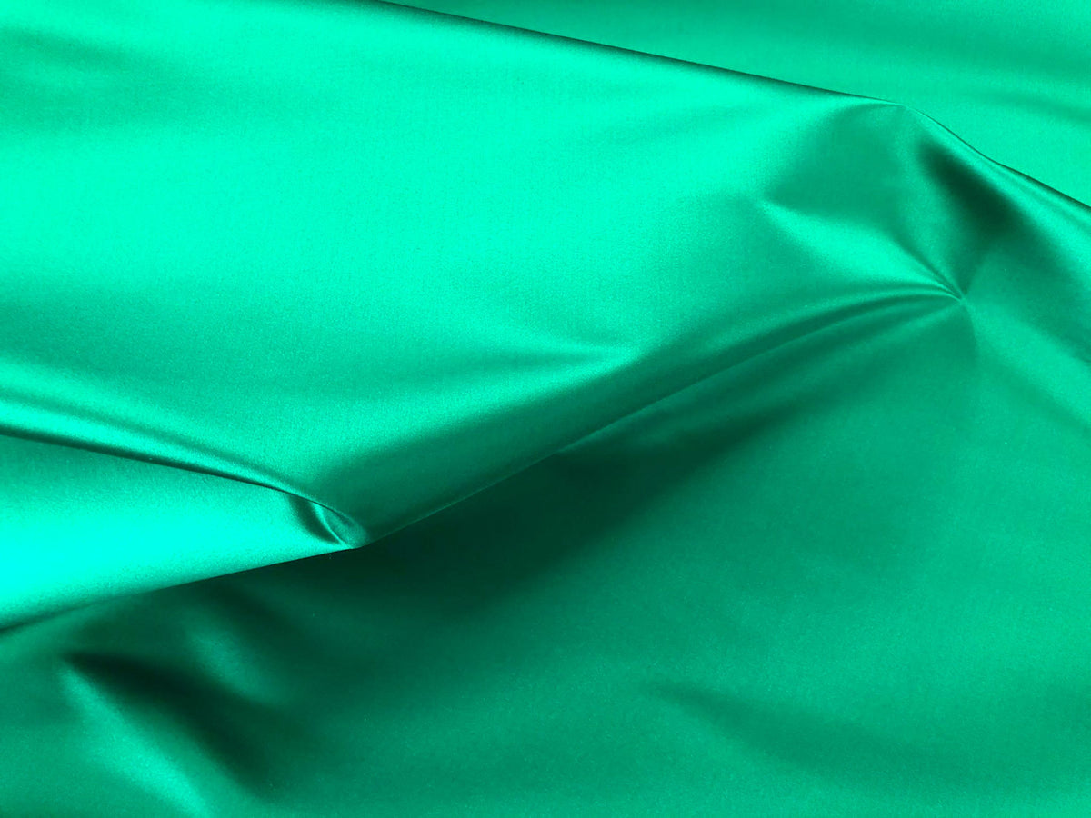 Emerald Green Duchesse Satin – Fabric Muse