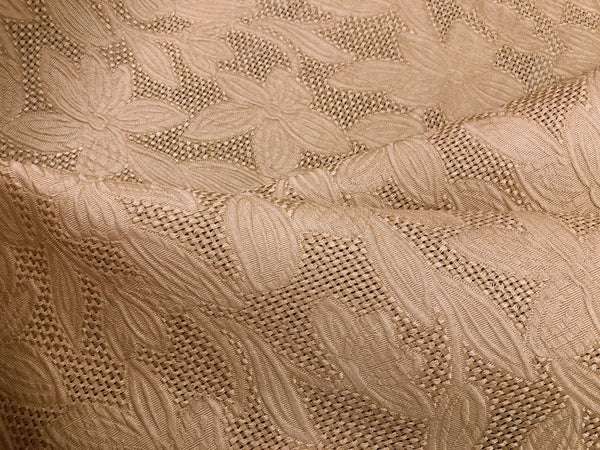 Rustic, Open Weave Silk Jacquard, Latte