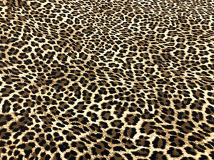 Leopard Animal Print on Fine Cotton Poplin