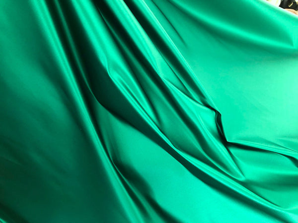 Emerald Green Duchesse Satin
