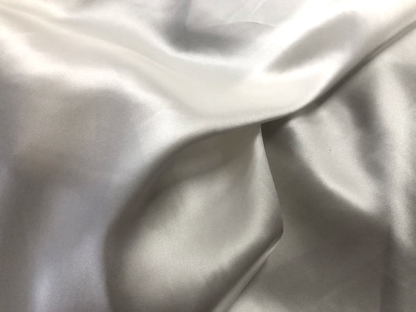 Off White Silk Satin