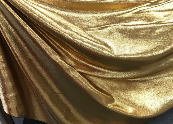 Pure Gold, Silk Blend Lamè Twill Suiting