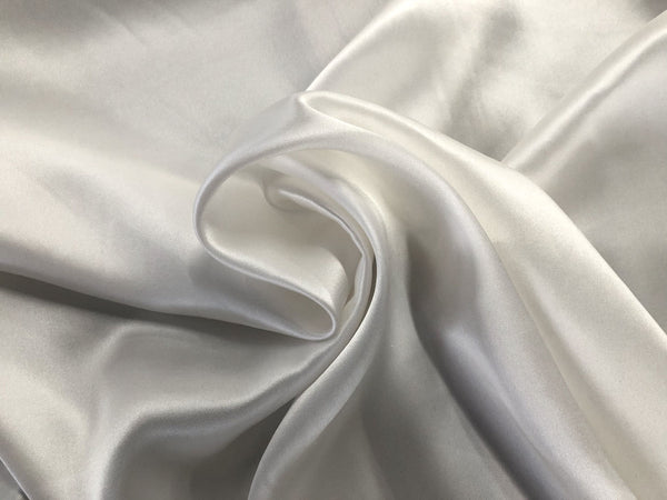 Off White Silk Satin