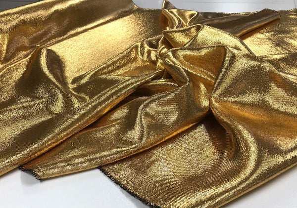 Pure Gold, Silk Blend Lamè Twill Suiting