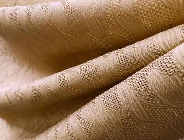 Rustic, Open Weave Silk Jacquard, Latte