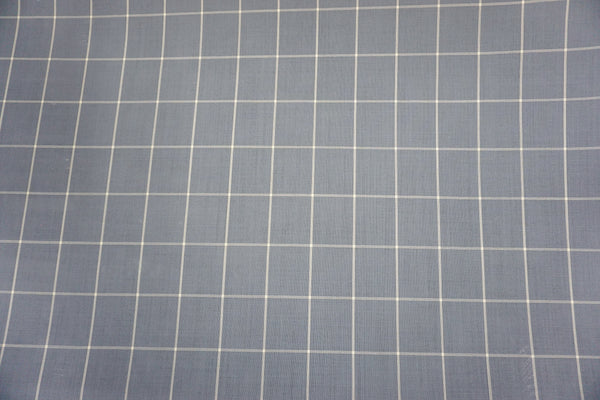 Blue & White Check, Lightweight Suiting
