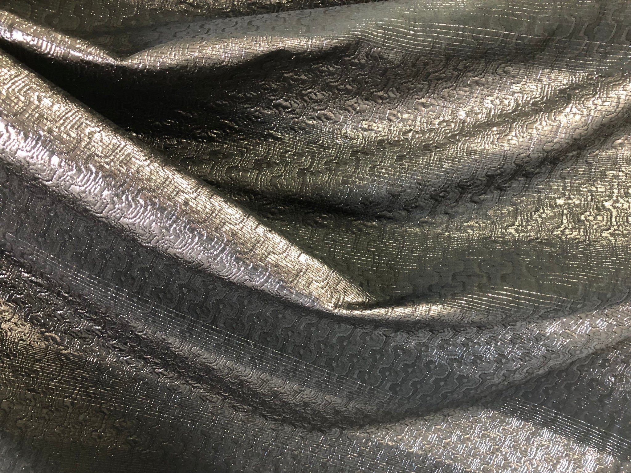 Wool & Lurex Stripe  Jacquard
