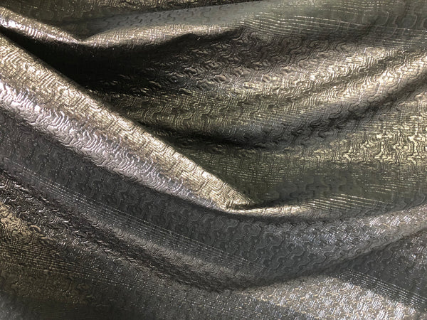 Wool & Lurex Stripe  Jacquard