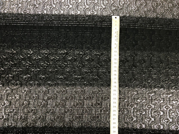Wool & Lurex Stripe  Jacquard