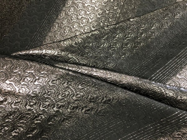Wool & Lurex Stripe  Jacquard