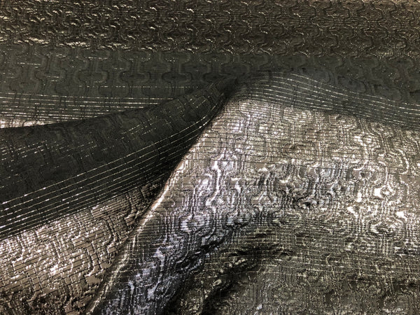 Wool & Lurex Stripe  Jacquard