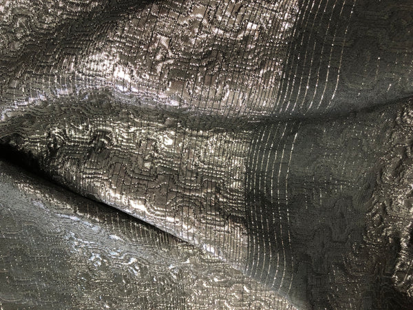 Wool & Lurex Stripe  Jacquard