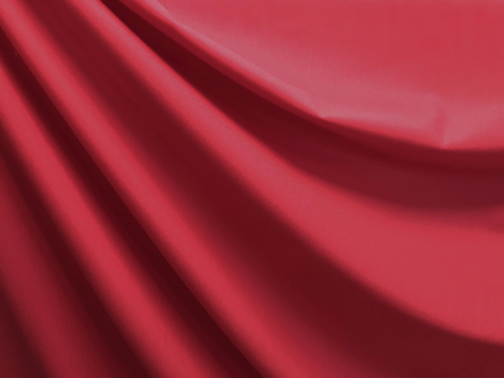 Italian Wool Gaberdine Suiting, Raspberry Red