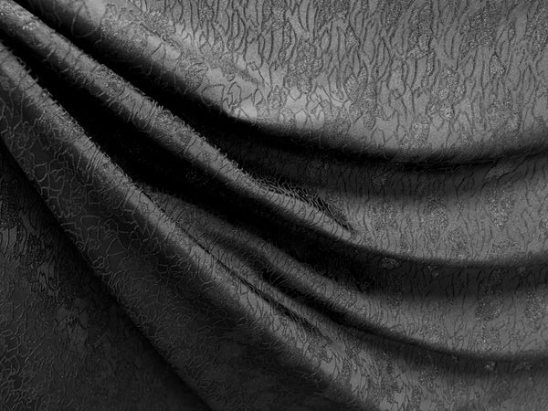 Black Lurex on Black Jacquard