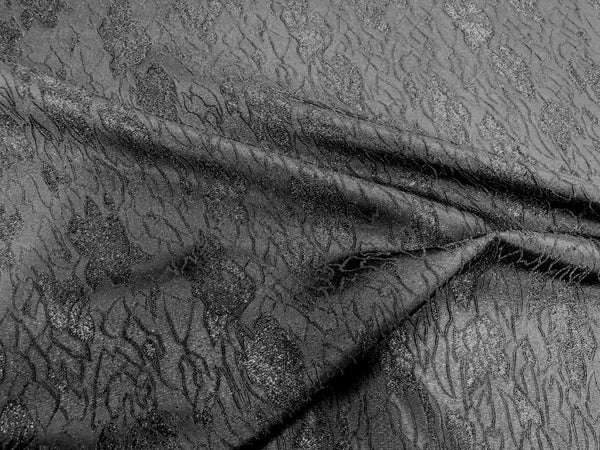 Black Lurex on Black Jacquard