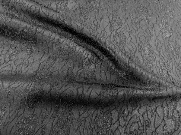 Black Lurex on Black Jacquard