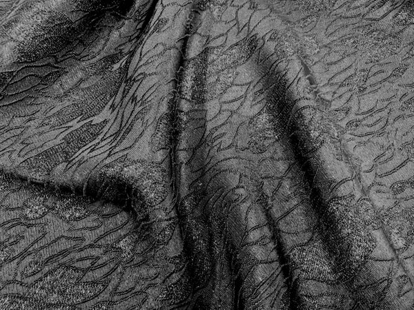 Black Lurex on Black Jacquard