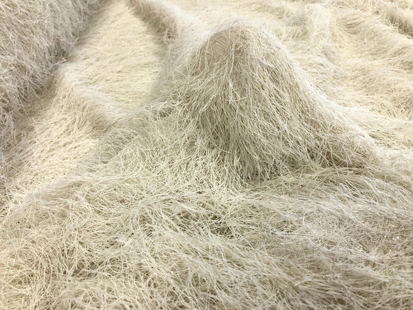 Off White Fringing Knit