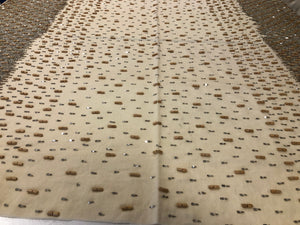 LAST PIECE: 2.25 MT  Beaded Twill, Cream