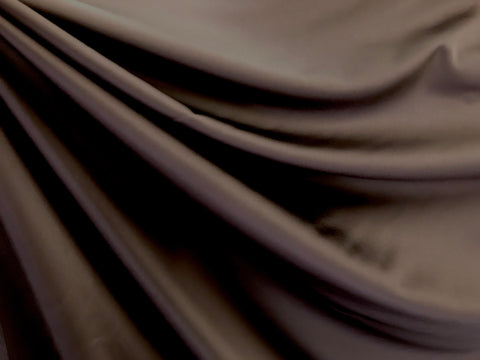 Heavy Stretch, Bonded, Dark Chocolate Satin