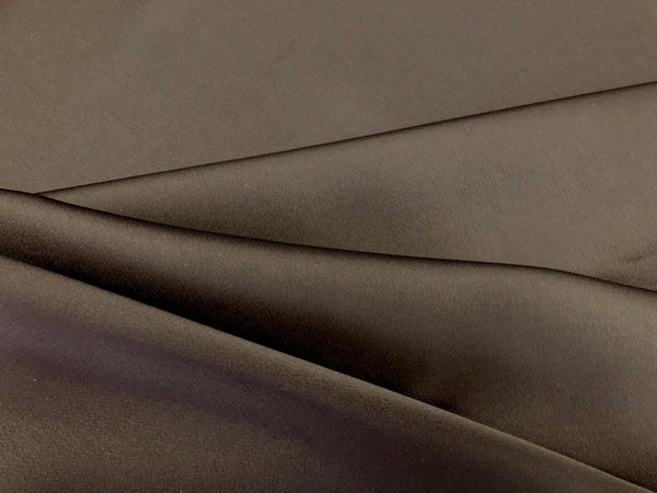 Heavy Stretch, Bonded, Dark Chocolate Satin