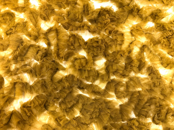 Frilly  Mesh, Mustard