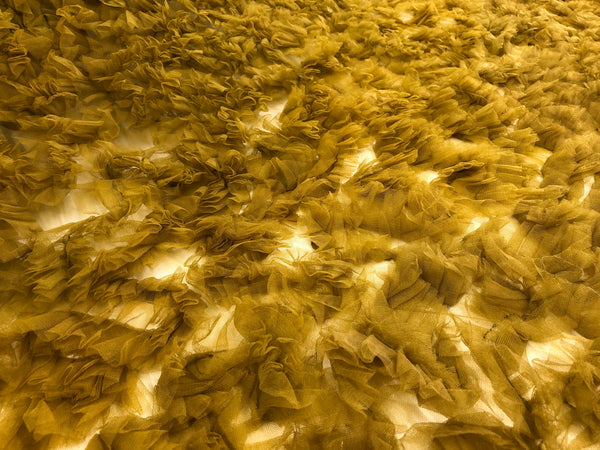 Frilly  Mesh, Mustard