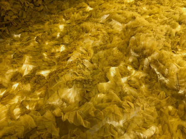 Frilly  Mesh, Mustard