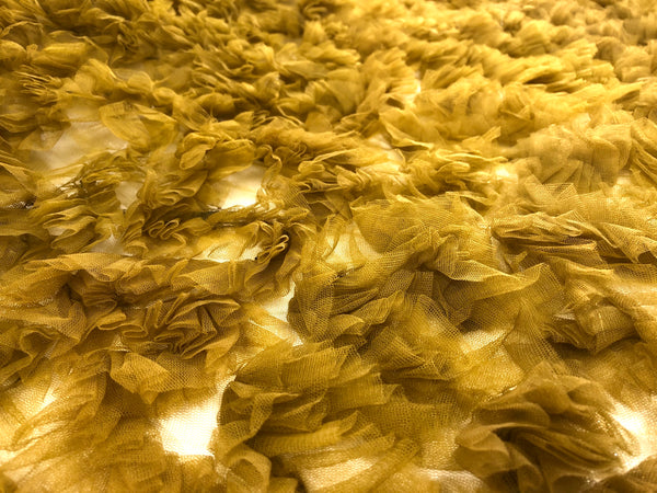 Frilly  Mesh, Mustard