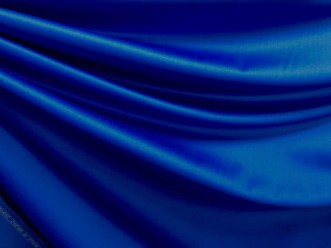 Italian Wool Gaberdine  Satin  Suiting, Royal Blue