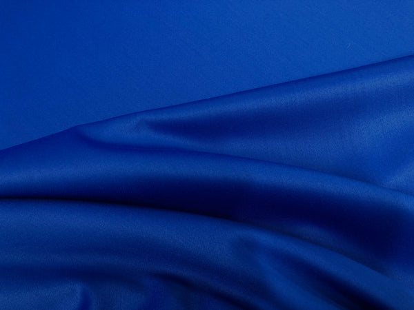 Italian Wool Gaberdine  Satin  Suiting, Royal Blue