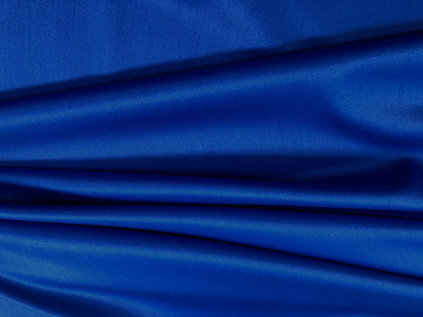 Italian Wool Gaberdine  Satin  Suiting, Royal Blue