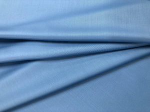 Stretch Wool Sateen  Suiting, Cerulean