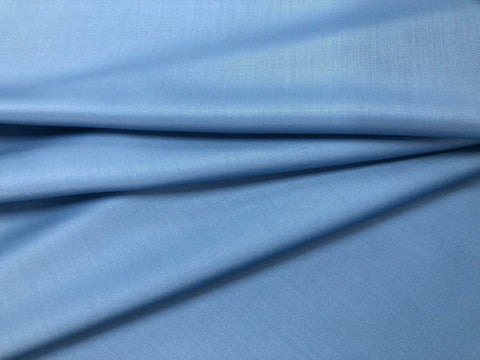 Stretch Wool Sateen  Suiting, Cerulean