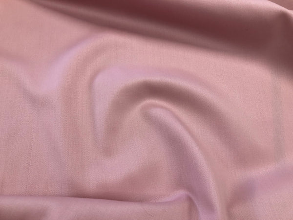 Stretch Wool Sateen  Suiting, Dusty Pink