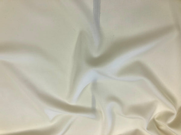 Stretch Wool Sateen  Suiting, Off White
