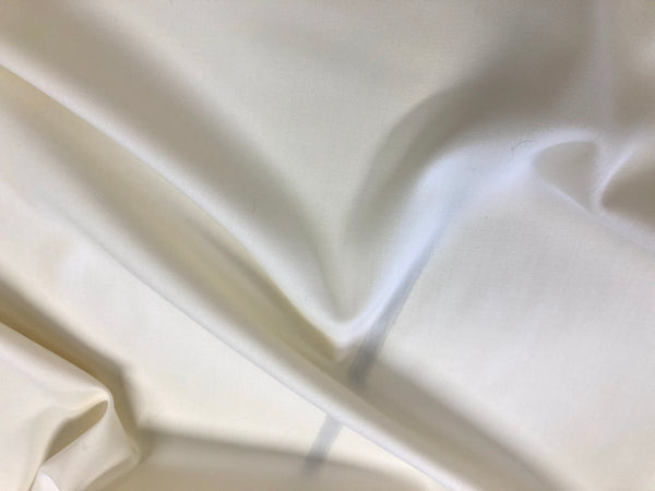 Stretch Wool Sateen  Suiting, Off White