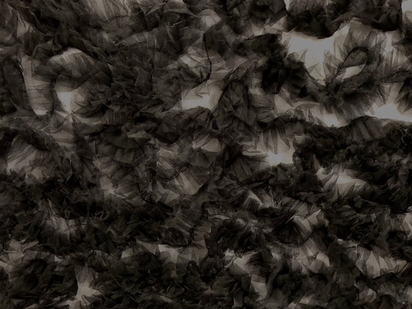 Frilly  Mesh, Black