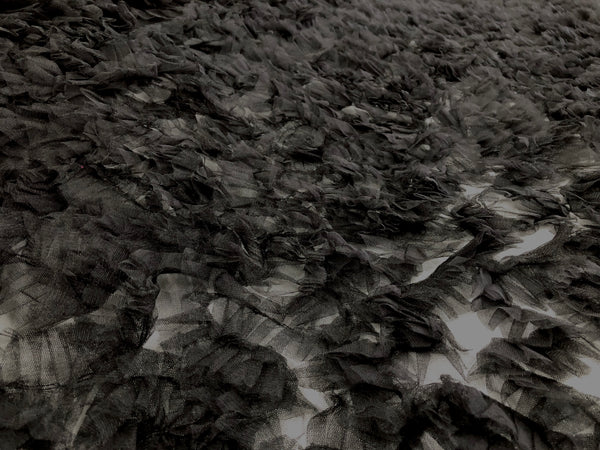 Frilly  Mesh, Black