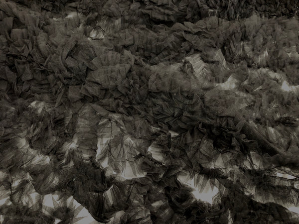 Frilly  Mesh, Black